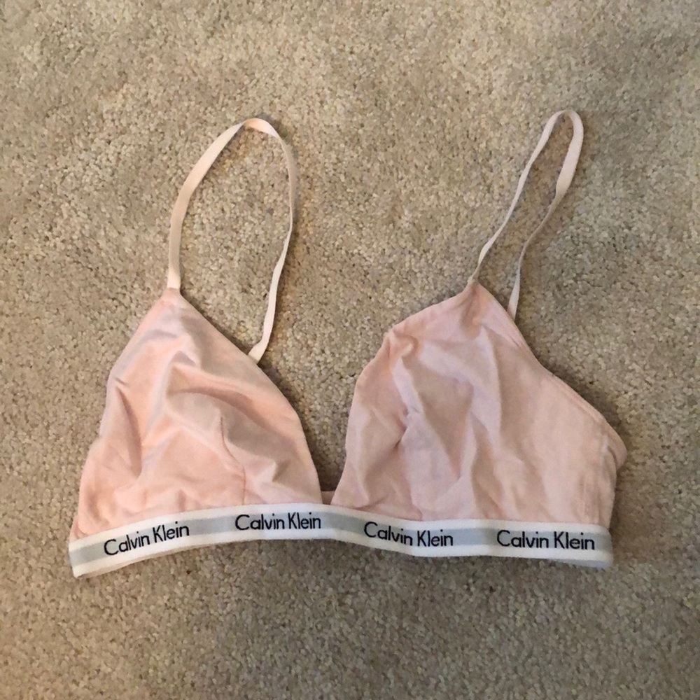 CALVIN KLEIN PINK BRALETTE SIZE M